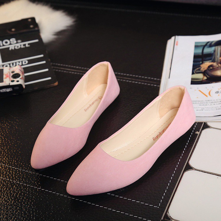 Dusty pink flat shoes hotsell