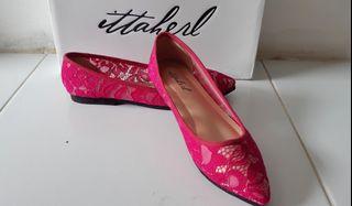NEW!! Ittaherl Inka Fuschia Flat Shoes