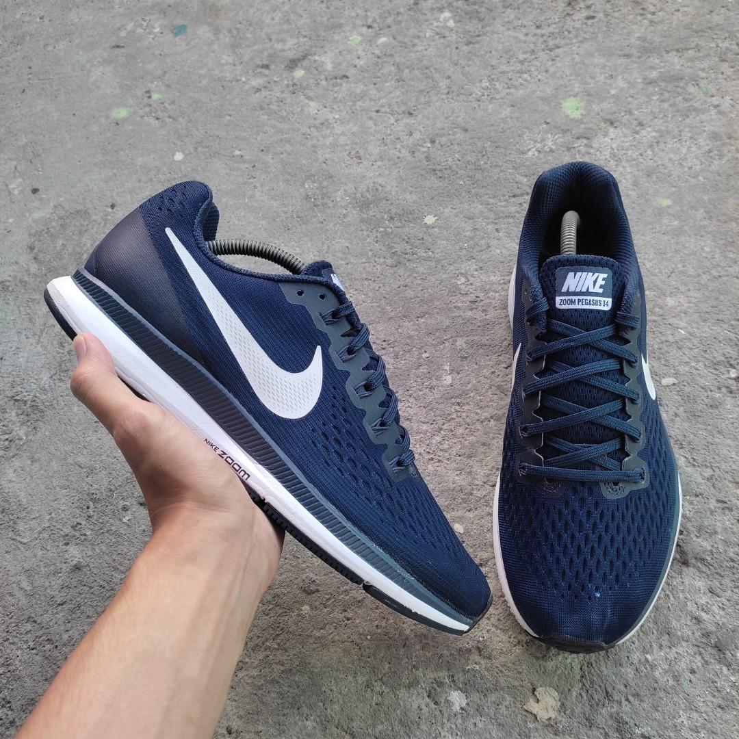 Nike air zoom deals pegasus 34 navy blue