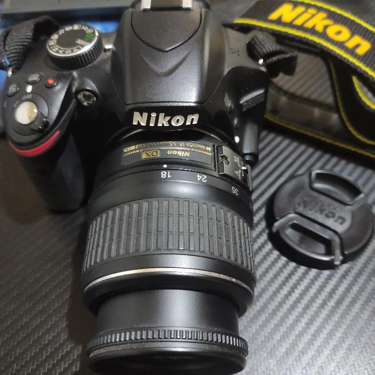 Nikon D3200 DSLR 18-55mm lens kit, Photography, Cameras on Carousell