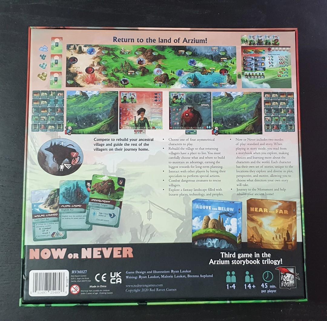 Now or Never (Red Raven Games), Hobbies & Toys, Toys & Games on Carousell