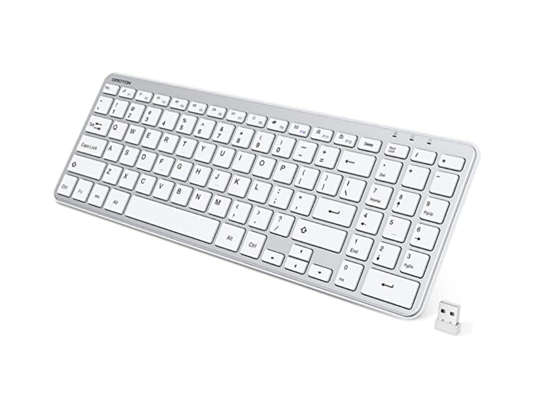 Mini Wireless Keyboard Ultra Slim Keyboard UK QWERTY layout with USB