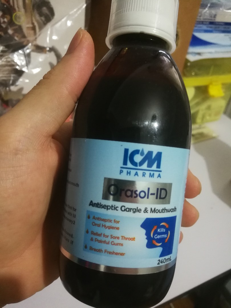 OrasolID Antiseptic Gargle & Mouthwash 240ml, Beauty & Personal Care