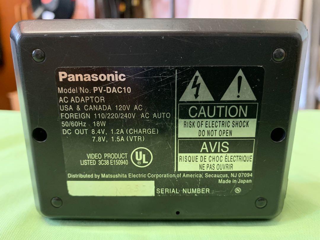 Panasonic Video Camera Battery Charger PV DAC10, Photography, Video