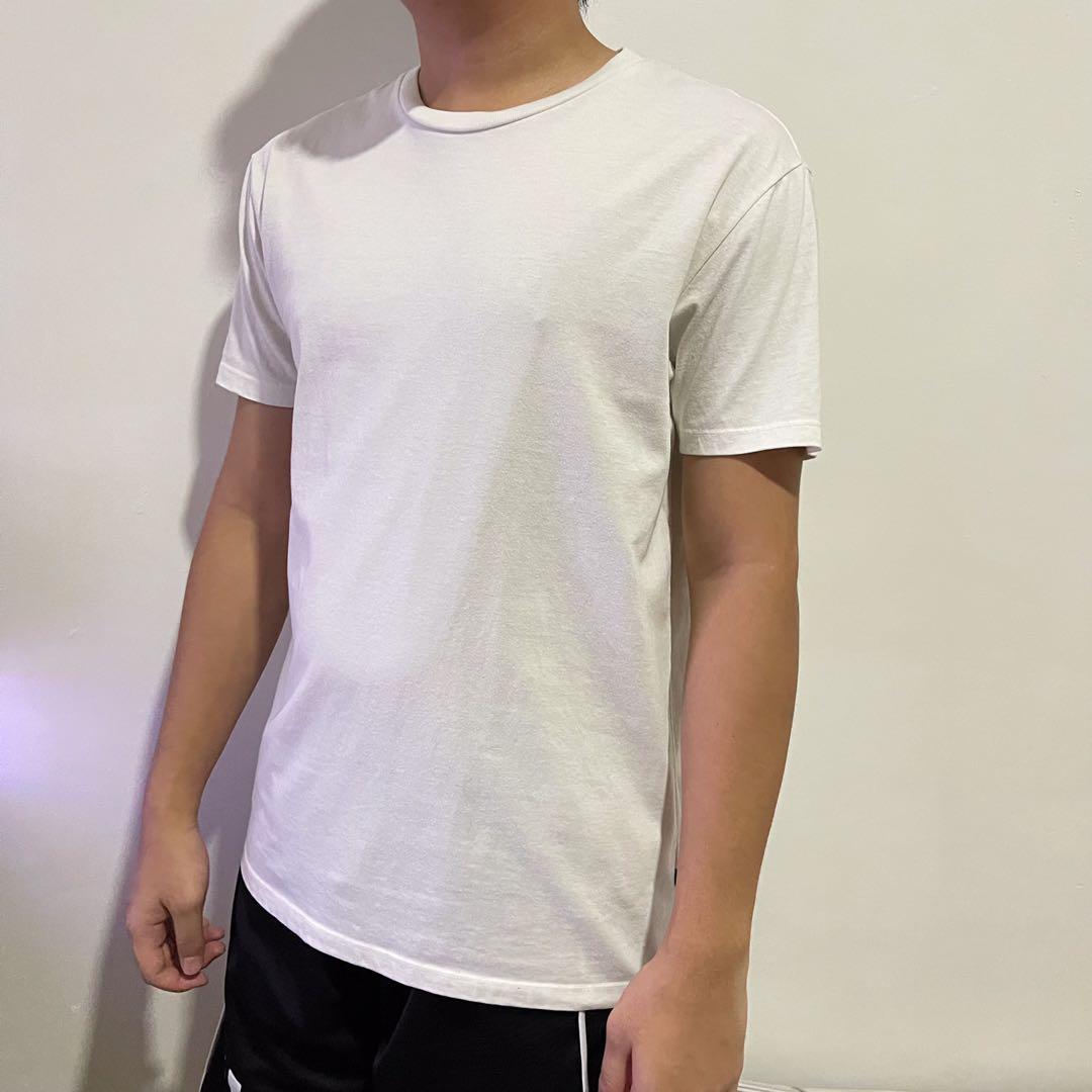 Penshoppe t shirt plain on sale white
