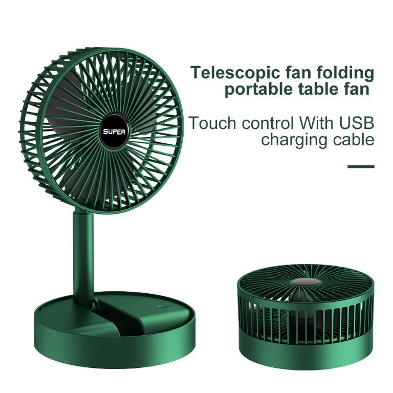 Color : Black Fan Handheld Fan Mini Portable USB Charging Fan Study Desktop 5 Leaf Fan with Detachable Base Mini Portable Cooling Fan 