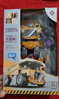 Powerful working machine Dumpers lorry combination 1 of 6 units not transformer devastator constructicon