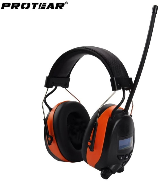 Noise Cancelling Wireless Ear Defenders with DAB+/FM Radio & Bluetooth 