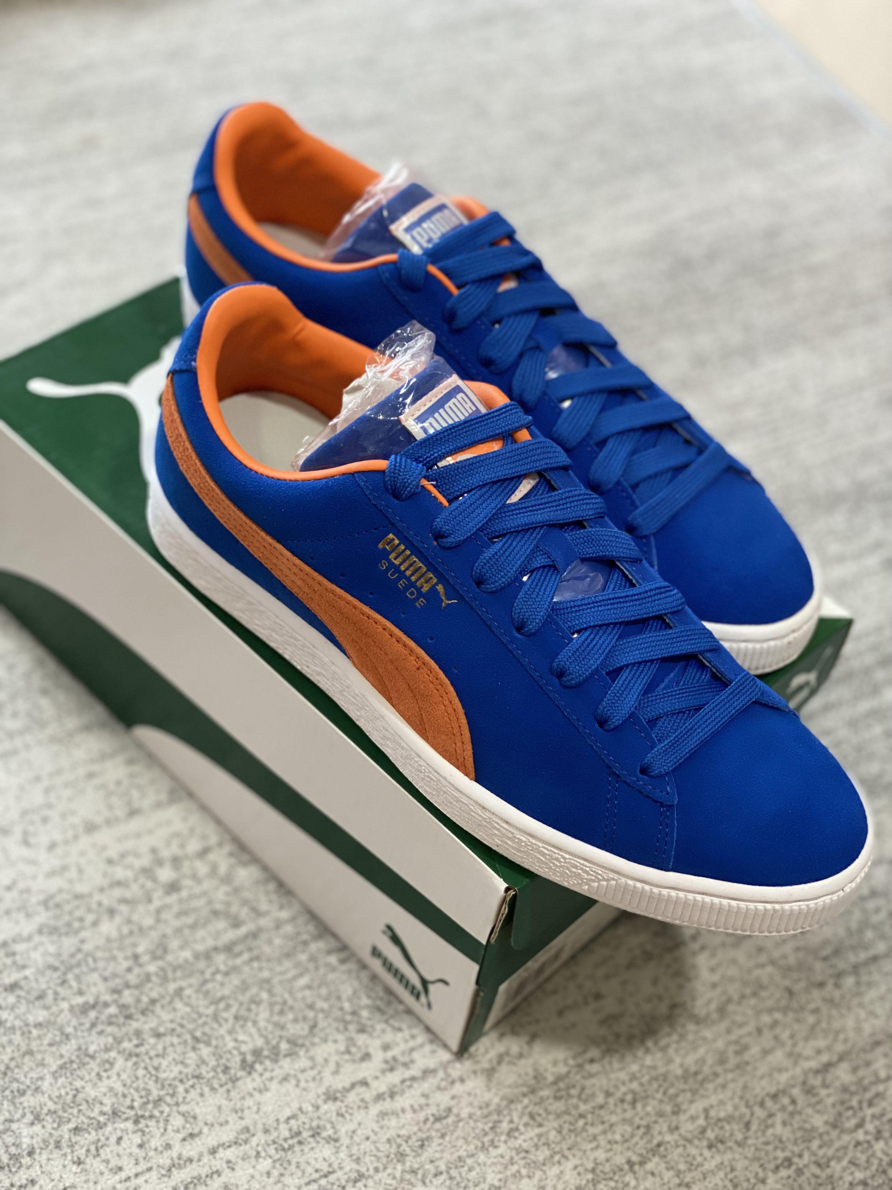 Puma Suede Grabber Blue Orange