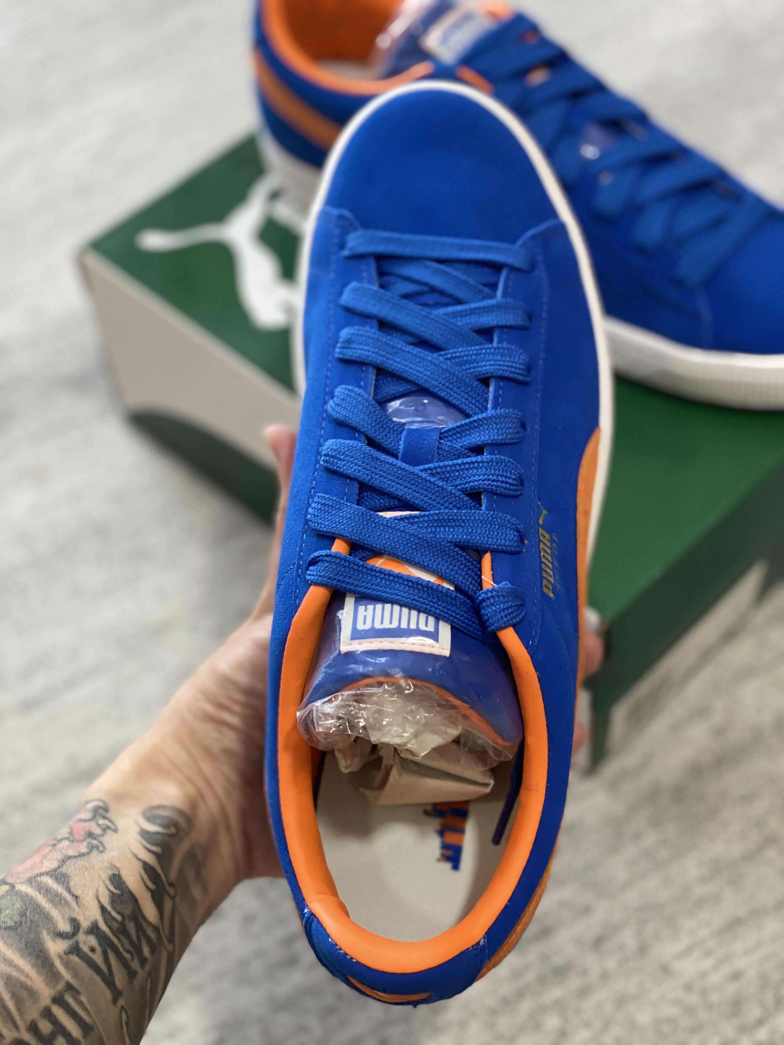 Puma Suede Grabber Blue Orange