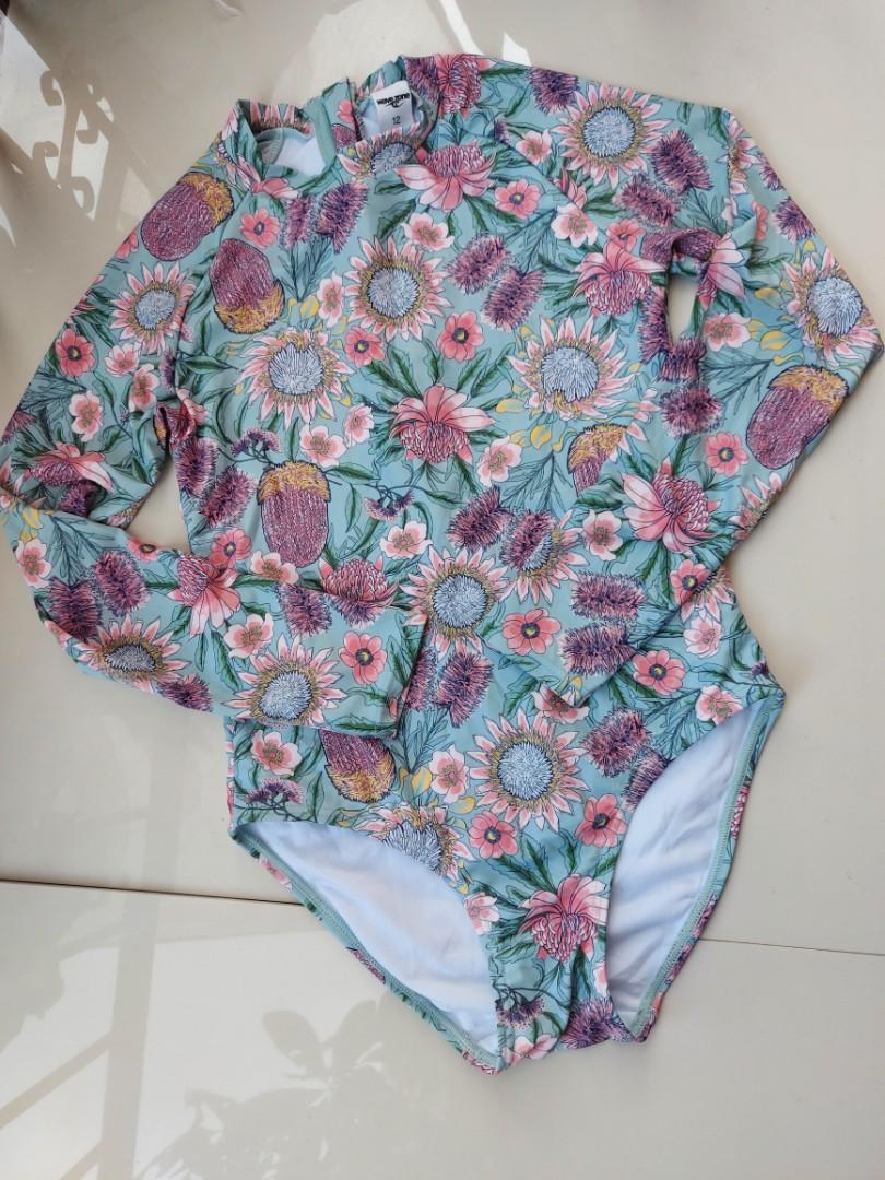 Floral Rash guard for girls, Babies & Kids, Babies & Kids Fashion on