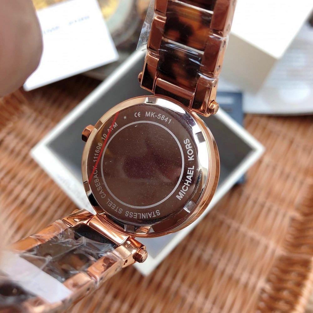 READY STOCK ORIGINAL MICHAEL KORS MINI PARKER CHRONOGRAPH ROSE