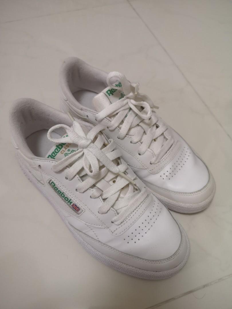 Reebok club c white green store