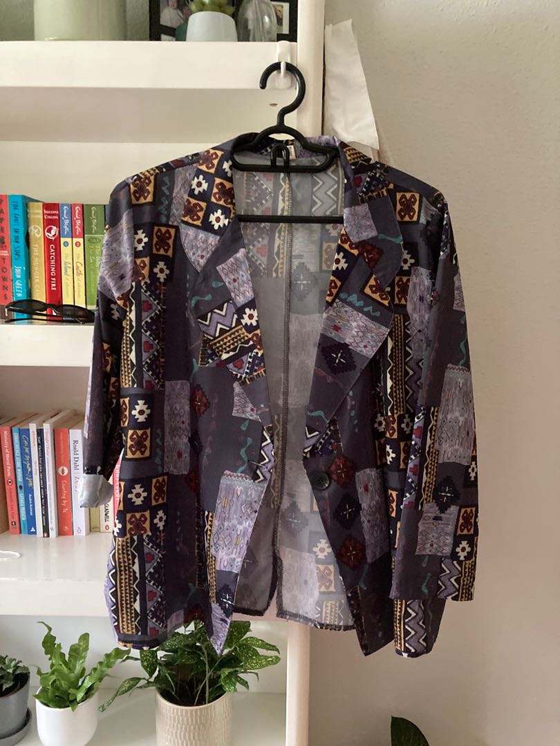retro vintage unique funky blazer outerwear jacket