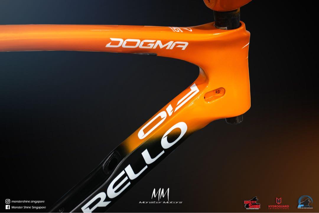 Road bike Respray spray paint frame