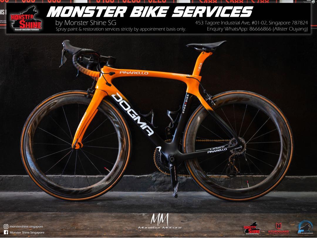 Road bike online spray paint
