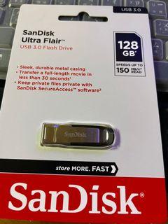 Sandisk 128g 隨身碟（全新）USB 3.0