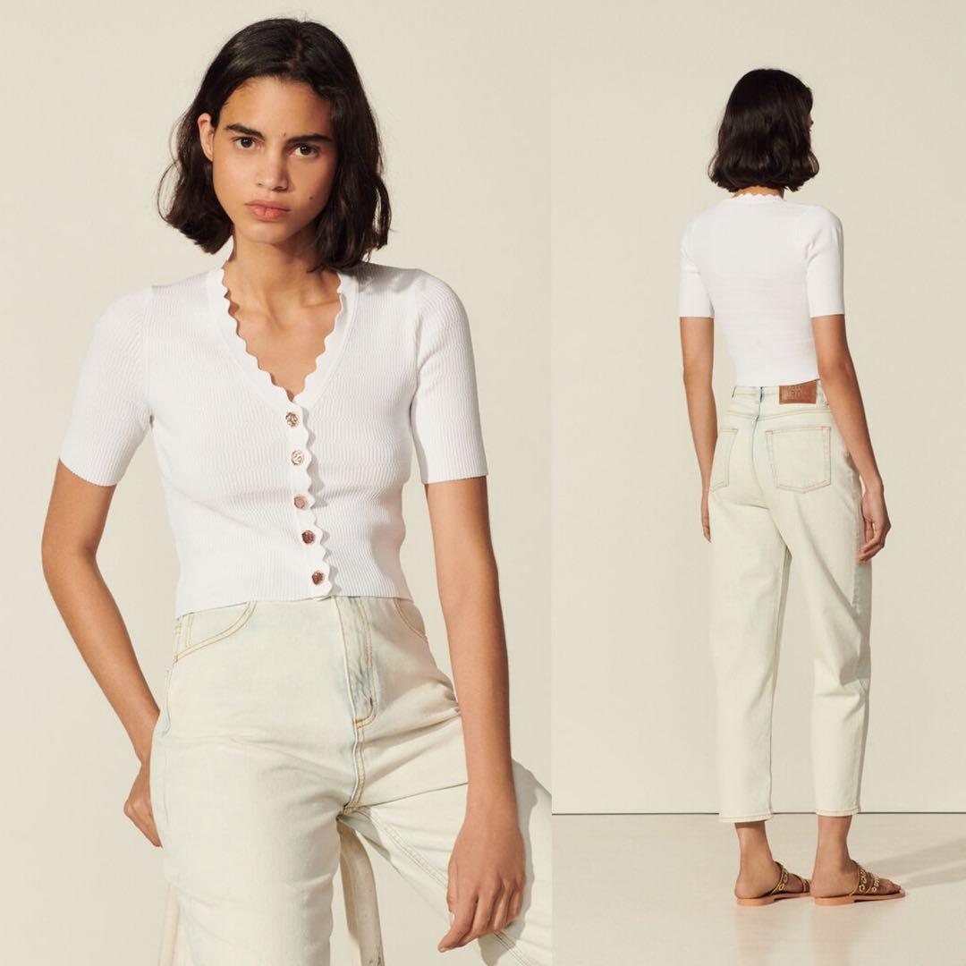 White discount fancy sweater