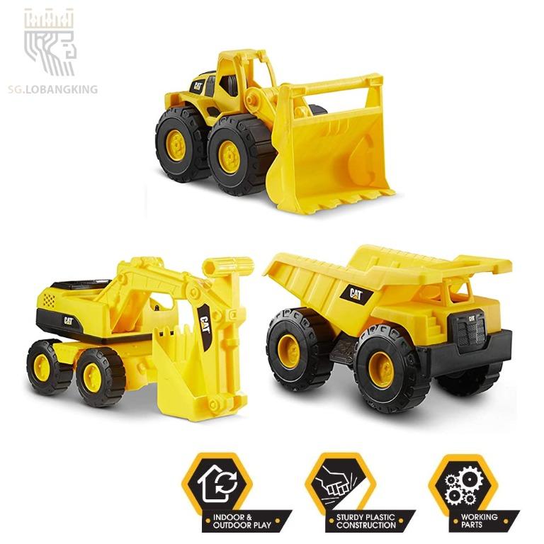 CAT Construction 7 Dump Truck Loader & Excavator Toys Mini Crew Combo Pack for sale online 