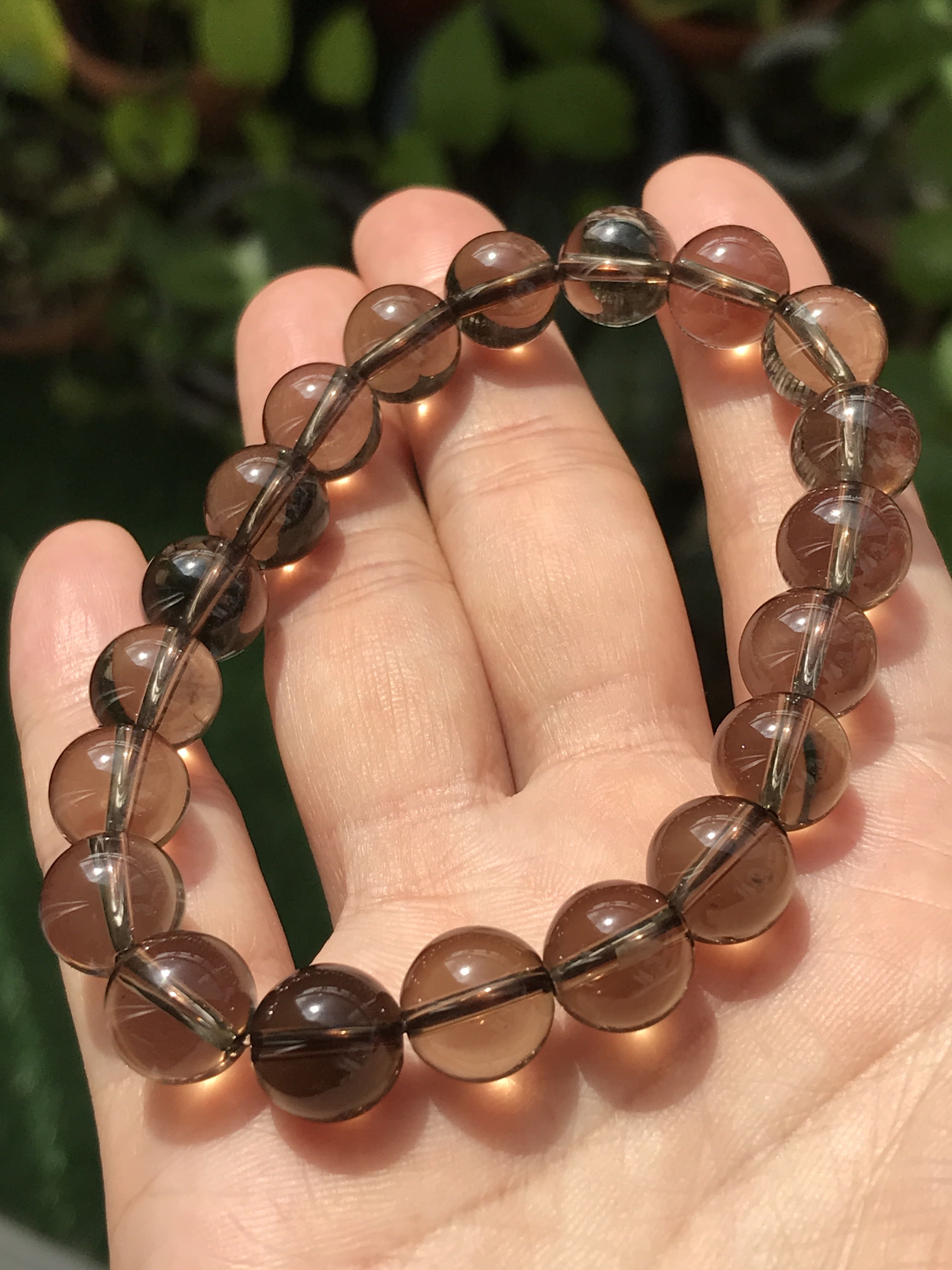 Amazon.com: Smoky Quartz Bracelet for Women Men's Gifts - Protection  Healing Crystal Bracelet - 8mm Gemstone Beaded Adjustable Bracelet Pulseras  Para Hombres Mujer Stocking Stuffers : Handmade Products