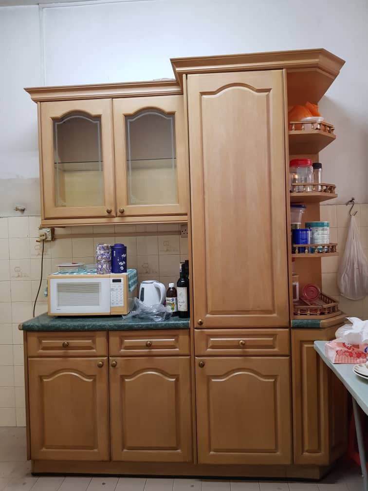 Used solid wood kitchen store cabinets for sale