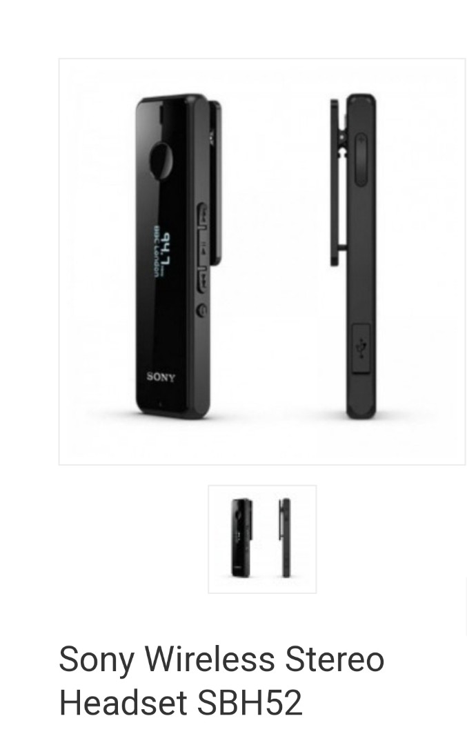 Sony Wireless Stereo Headset SBH52, Mobile Phones & Gadgets, Mobile