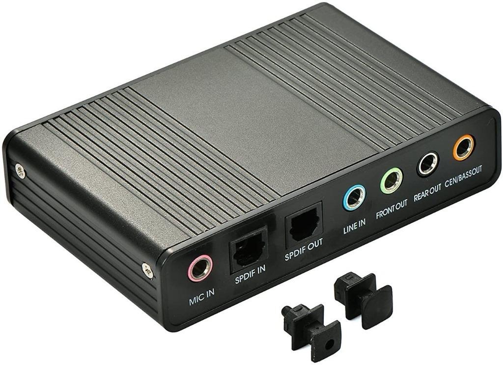 Sound Card, 6 Channel External Sound Card USB 2.0 External 5.1 Surround