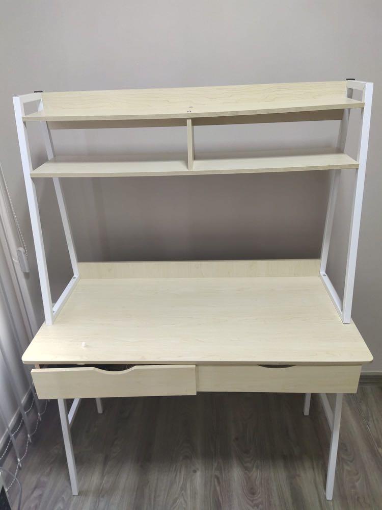 Study table white IKEA, Furniture & Home Living, Furniture, Tables