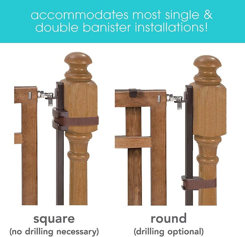 Summer Banister and Stair Gate With Dual Installation Kit, Babies