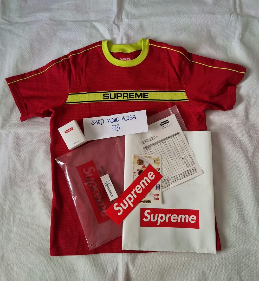 Supreme chest stripe sales logo