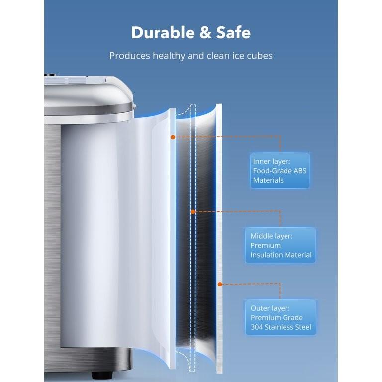 TaoTronics Ice Maker Countertop Machine with LCD Display with Self