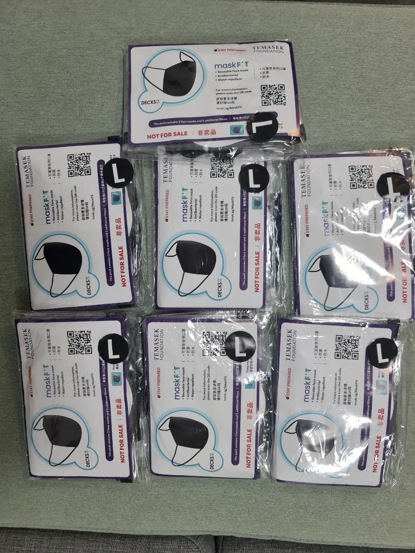 Temasek Mask fit (7 packs available), Health & Nutrition, Face Masks