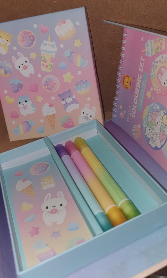 Kawaii Cafe - Pastel Coloring Set