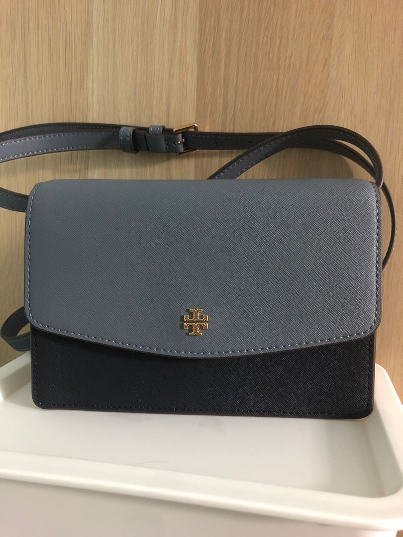 Tory Burch Emerson Color-block Mini Shoulder Bag, Luxury, Bags & Wallets on  Carousell
