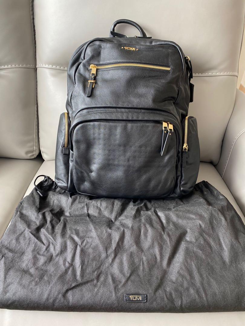 Tumi voyageur carson leather backpack store