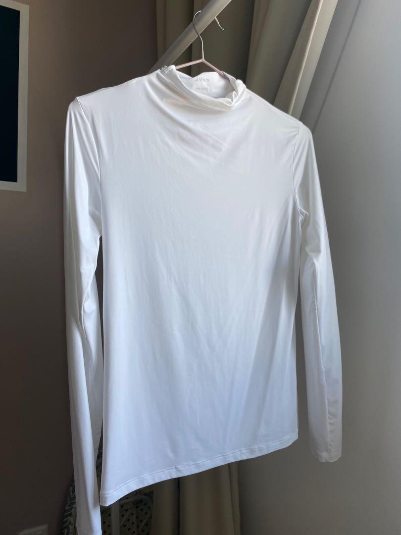 Uniqlo Airism Inner White Turtleneck Women s Fashion Tops