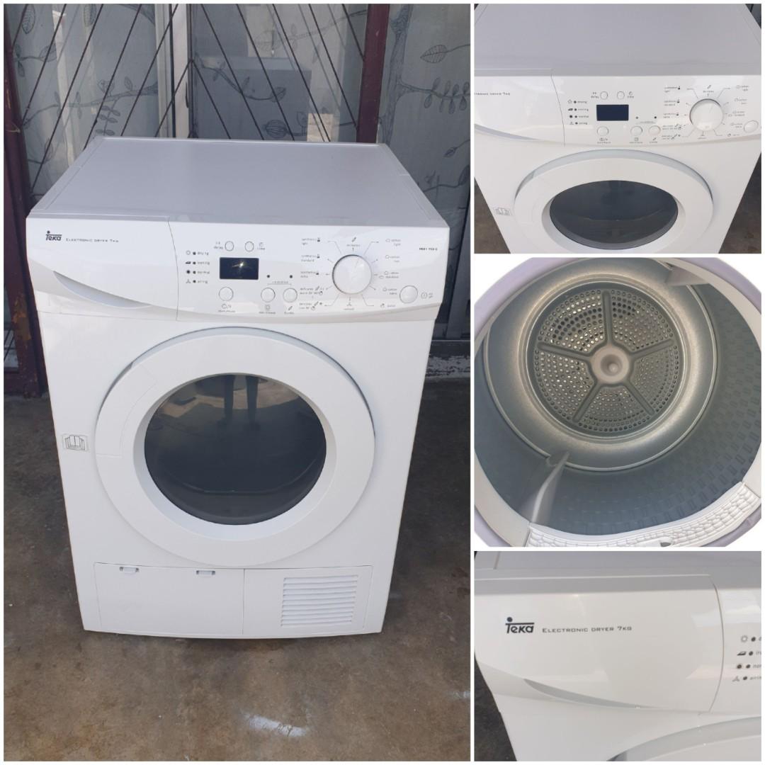 Used Teka digital condenser clothes dryer 7.0kg, pengering baju drying
