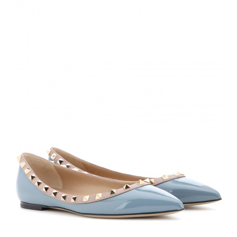 Valentino flats blue best sale