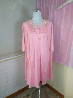 Vintage baggy style lacey pink nylon dress #Sell4Me