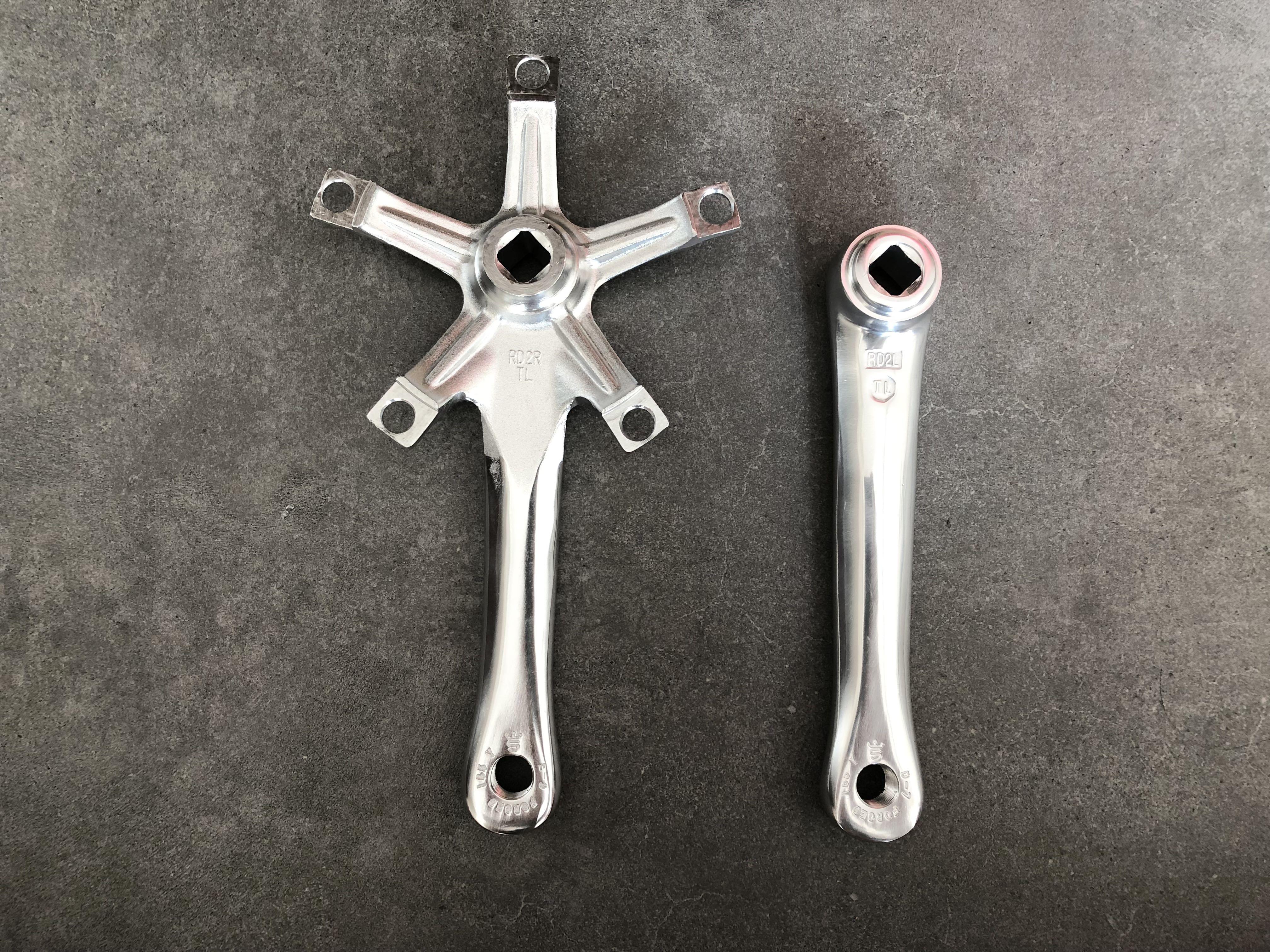 Vintage Retro Sugino Crankset Crank Arm 130 BCD Mtb Mountain Bike