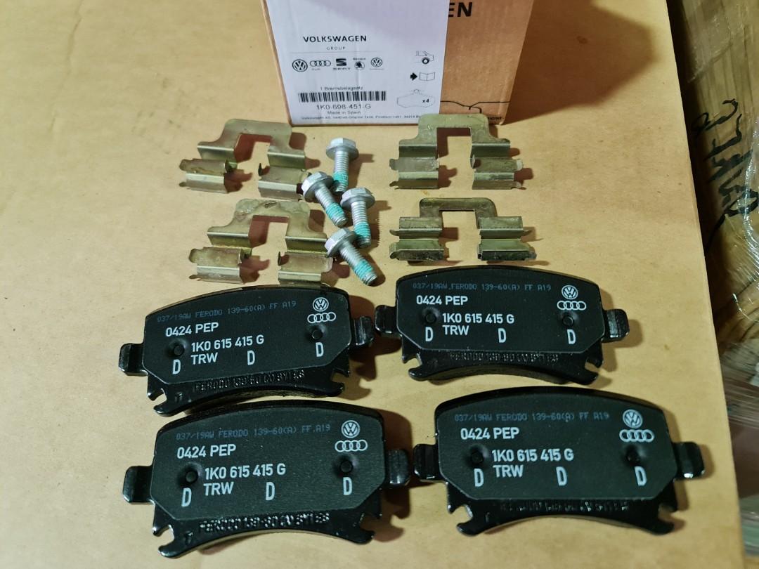 VW Golf GTI MK6 Rear Rotor and Brake Pad Set, Car Accessories