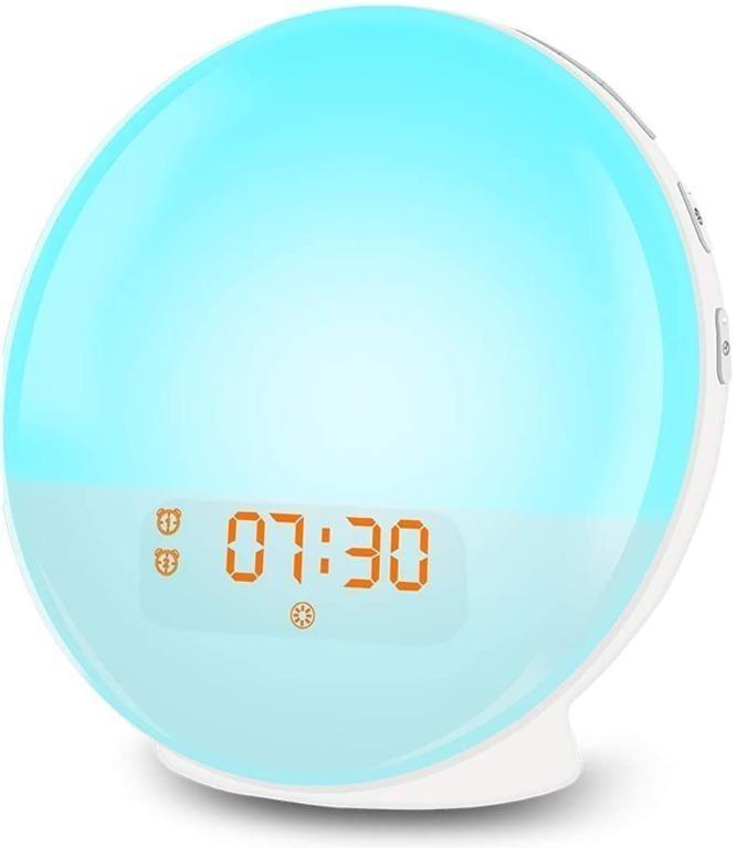 Alarm Clock For Kids Digital Sunrise Simulator Bedside Mains Powered 公式通販