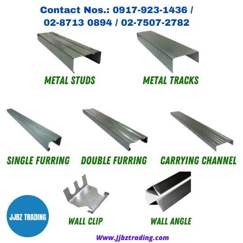 WE SUPPLY METAL FURRING, STUD, CHANEL, TRACK, WALL ANGLE, GYPSUM BOARD