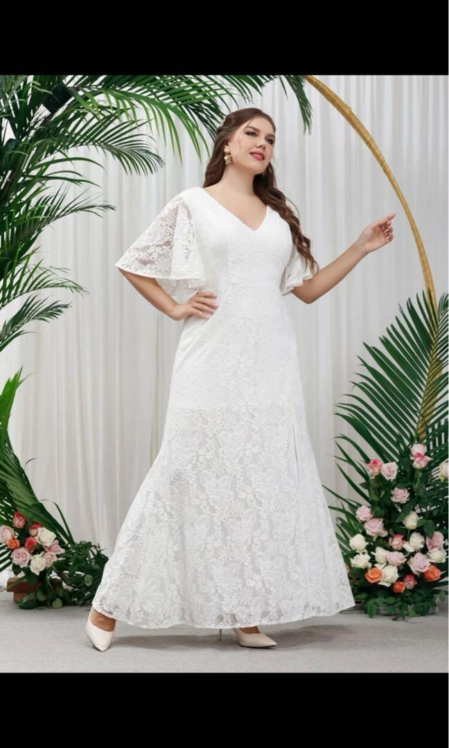 Wedding dress shein hotsell