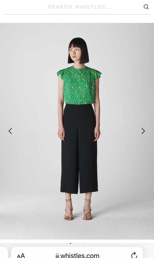 Whistle Ditsy Blossom Pleated Blouse 