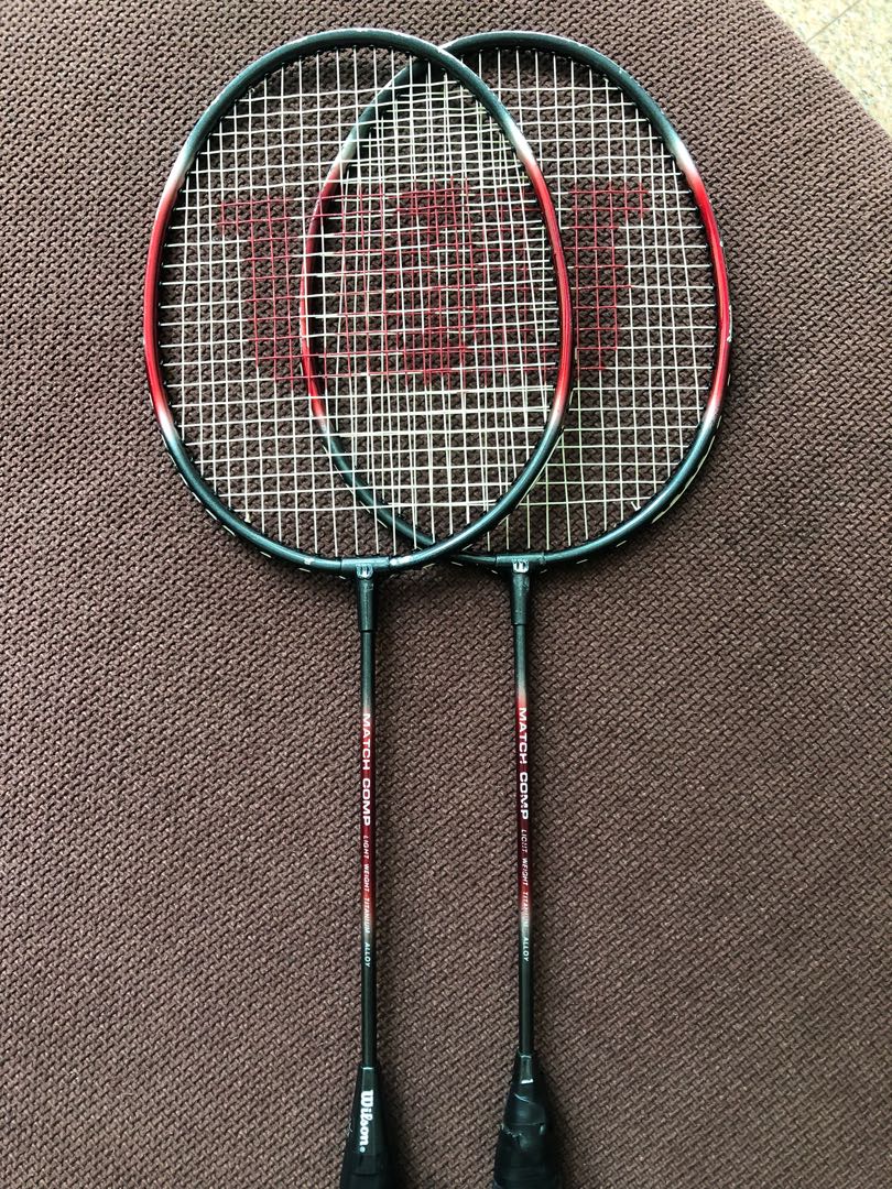 Wilson match comp Badminton Racket, Sports Equipment, Other Sports ...