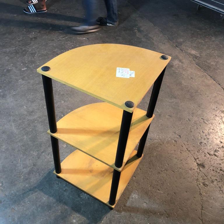 Wooden Corner Rack 3 Tier / Rak Sudut Kayu 3 Tingkat, Furniture & Home Living, Furniture