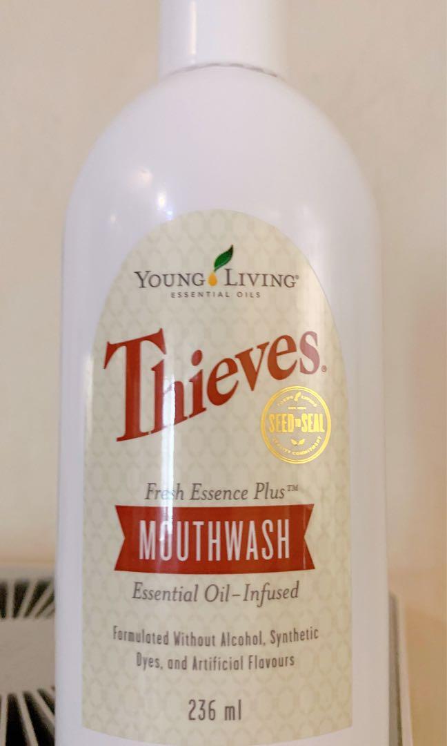 Young Living Thieves mouthwash bacteria germs virus (good for gum