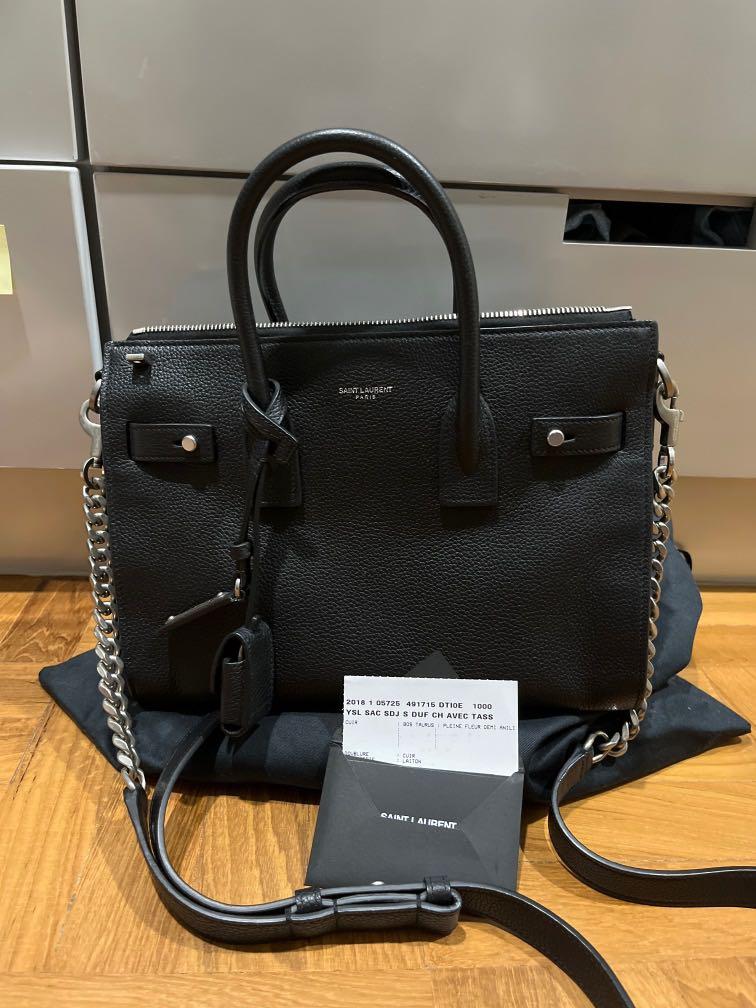 Baby sac de jour souple duffle bag in black grained leather on sale