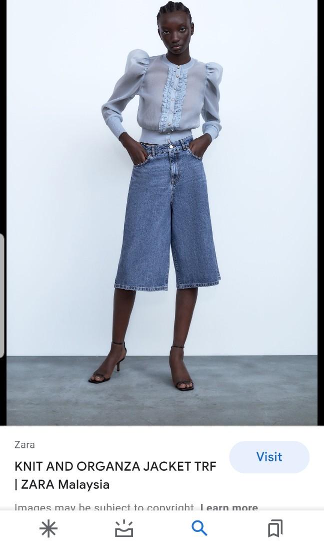BNWT Zara Knit and Organza Jacket 